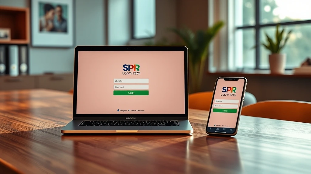 SPR Login 2025 portal displayed on laptop and smartphone screen