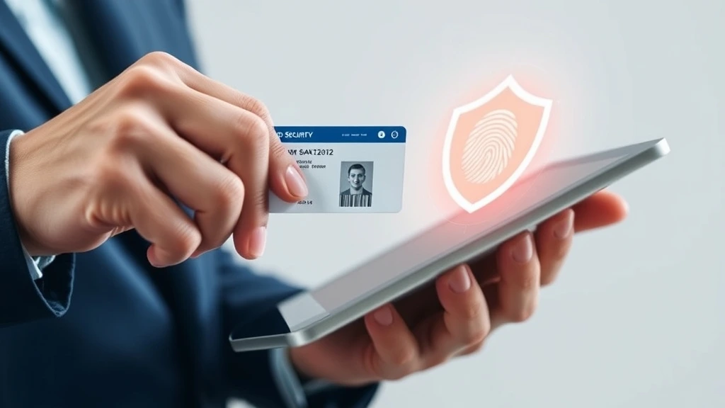 SPR Login KYC Verification – Step-by-Step Process (2025 Guide) 4 Banker checking ID card for KYC verification against digital database.