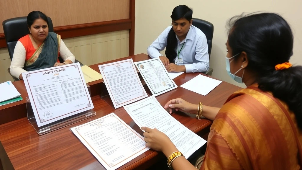 Eligibility & Documents for Ladli Lakshmi Yojana 2.0 | Complete 2025 Guide 4 Mother scanning documents for Ladli Laksmi Yojana 2.0 online application