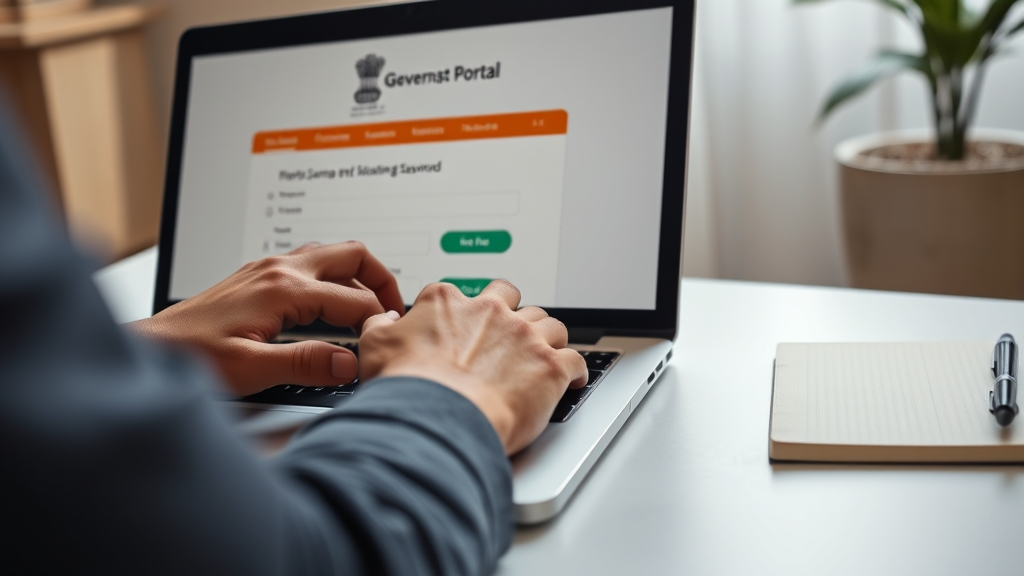 Entering Samagra ID and password on the official SPR login portal