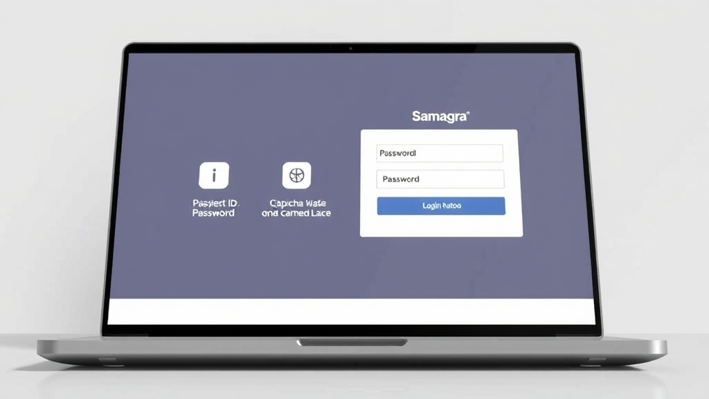 Step-by-step Samagra SPR login process on laptop