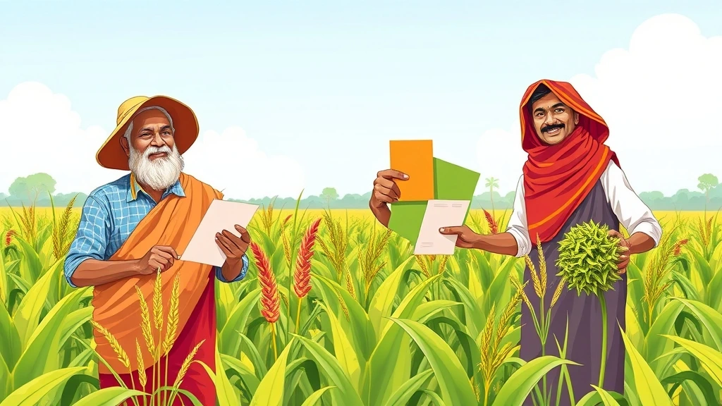 Farmers receiving financial support under PMFBY