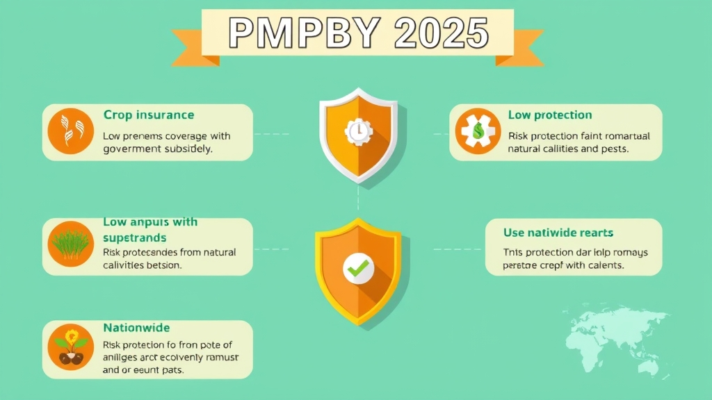PMFBY 2025 key features infographic