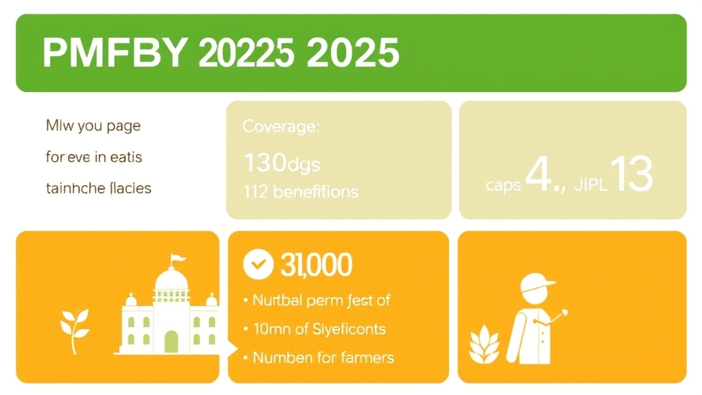 PMFBY 2025 quick facts infographic