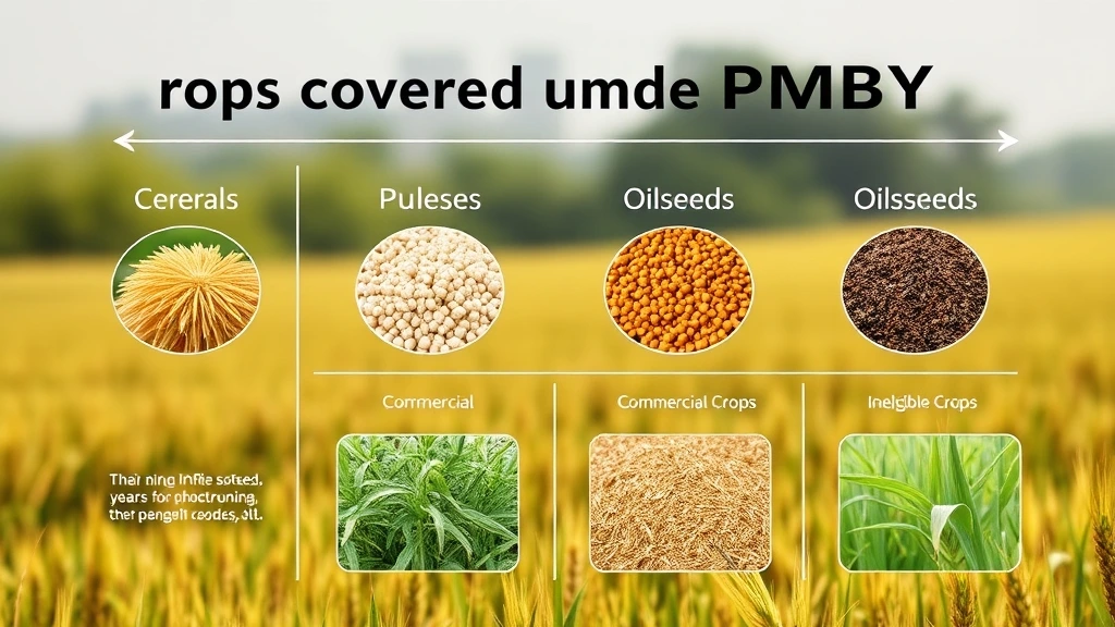 PMFBY crops covered and ineligible crops infographic