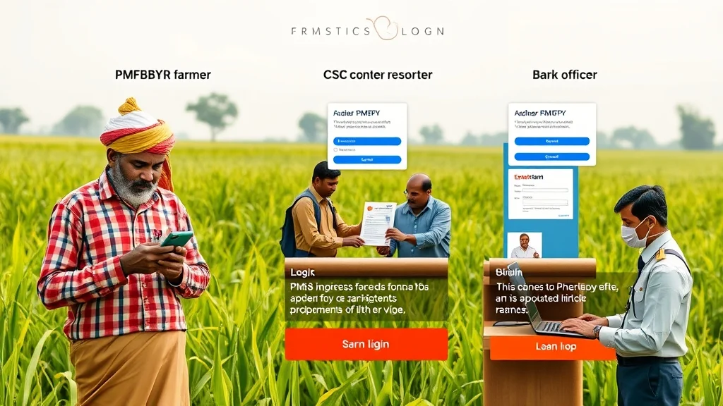 PMFBY login methods Aadhaar, CSC, Bank, Farmer portal