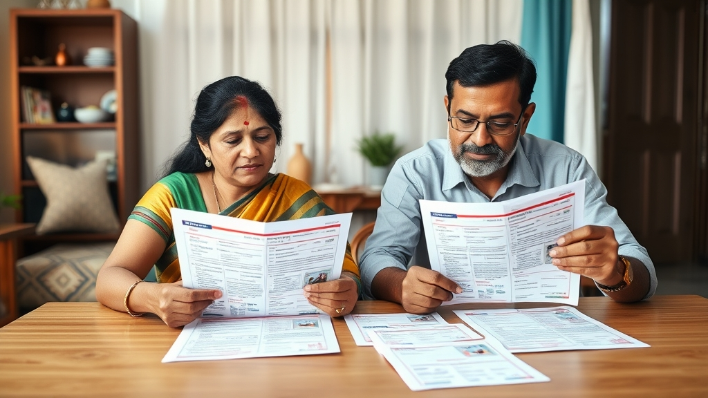 Ladli Laxmi Yojana 2025 | Eligibility, Age Limit & Documents Required 11 Parents reviewing documents carefully to avoid mistakes in Ladli Laxmi Yojana 2.0 application.