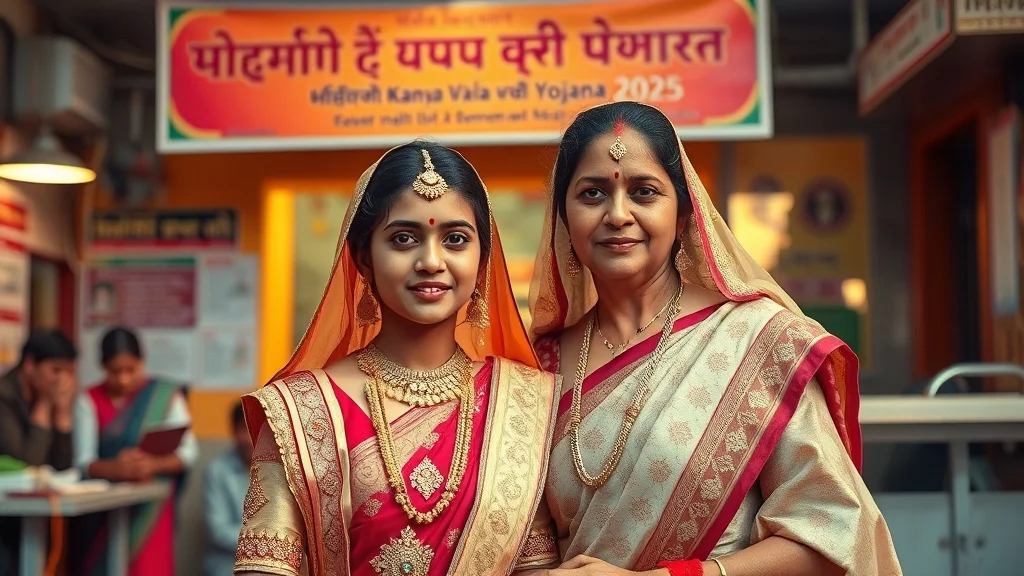 Mukhyamantri Kanya Vivah Yojana 2025 – Complete Guide (UP, Bihar, MP & Odisha) 9 Widowed mother and daughter applying for Mukhyamantri Kanya Vivah Yojana 2025 eligibility