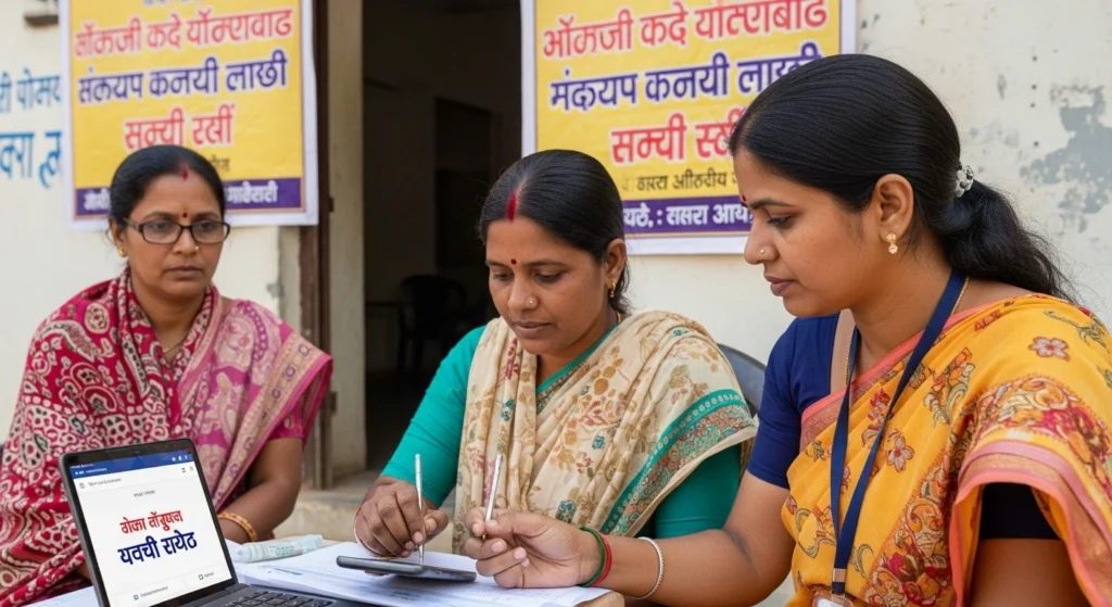 मुख्यमंत्री माझी लाडकी बहीण योजना ऑनलाइन अर्ज प्रक्रिया 2025– नारीशक्ती दूत ॲप आणि अंगणवाडी सेविका मार्फत नोंदणी