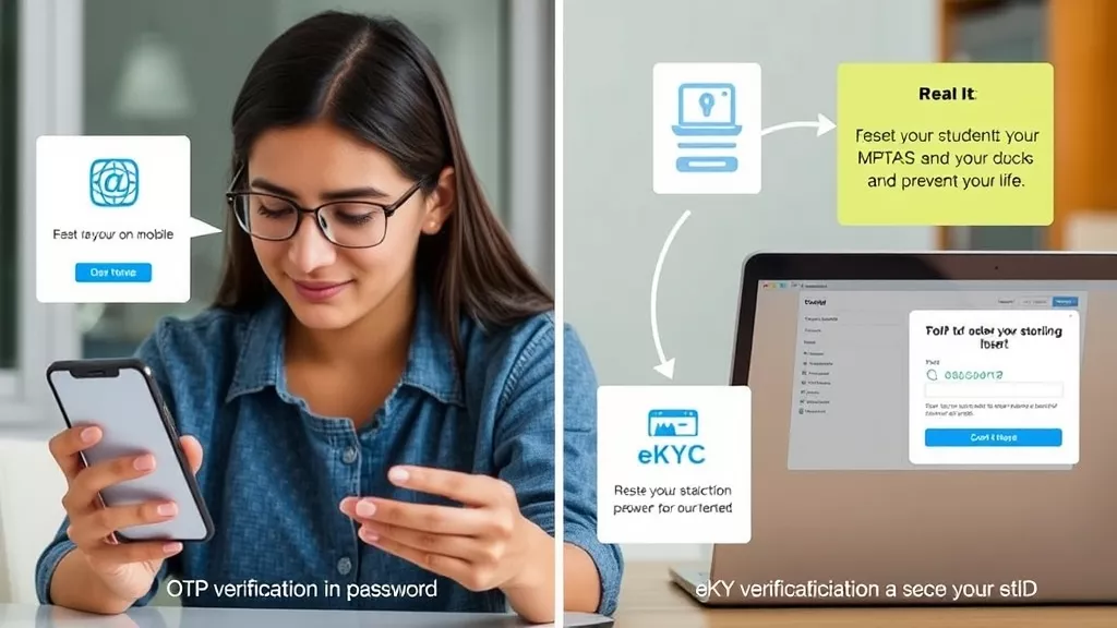 Student recovering MPTAAS login ID or resetting password via mobile and eKYC verification